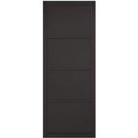 LPD Internal Soho 4 Panel Primed Black Solid Core Door - 762 x 1981mm