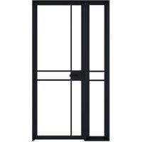LPD Internal Greenwich 3 Lite Panel Primed Black Solid Core Door - 579 x 1981mm