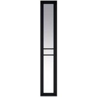 LPD Internal Greenwich 3 Lite Demi Panel Primed Black Solid Core Door - 292 x 1981mm