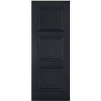 LPD Internal Antwerp 3 Panel Primed Black Solid Core Door - 838 x 1981mm