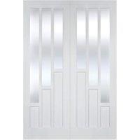 LPD Internal Coventry Pair Primed White Solid Core Door - 1168 x 1981mm