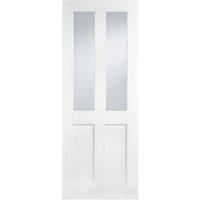LPD Internal London 2 Lite Primed White Solid Core Door - 838 x 1981mm