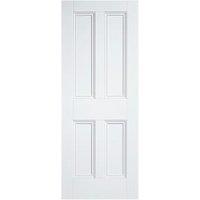 LPD Internal 4 Panel Primed White Solid Core Door - 838 x 1981mm