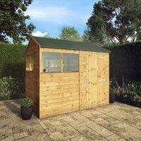 Mercia Shiplap Reverse Apex Timber Shed - 8 x 6ft
