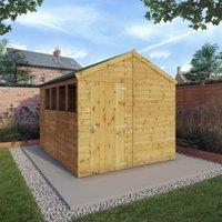 Mercia Shiplap Apex Timber Shed - 10 x 8ft