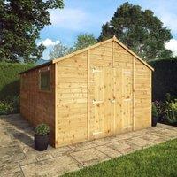 Mercia Premium Shiplap Apex Workshop Timber Shed - 14 x 10ft