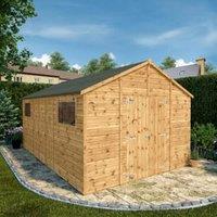 Mercia Premium Shiplap Apex Workshop Timber Shed - 16 x 10ft