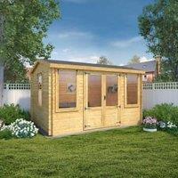Mercia 19mm Reverse Apex Log Cabin - 4 x 3m