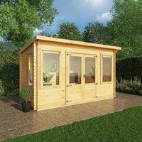 Mercia 19mm Pent Log Cabin - 4 x 3m