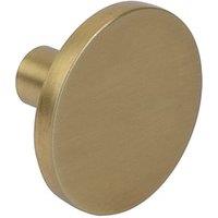 Wickes Como Brushed Knob Handle - Gold