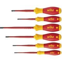 Wiha 25477 6 Piece VDE Electrical Soft Finish Screwdriver Set