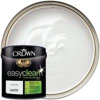 Crown Easyclean Matt Emulsion Paint - Chalk White - 2.5L