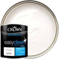 Crown Easyclean Mid Sheen Emulsion Bathroom Paint - Brilliant White - 1L