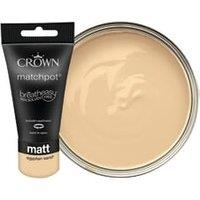 Crown Matt Emulsion Paint Tester Pot - Egyptian Sand - 40ml
