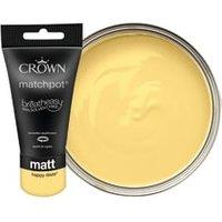 Crown Matt Emulsion Paint Tester Pot - Happy Daze - 40ml