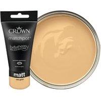 Crown Matt Emulsion Paint Tester Pot - Old Gold - 40ml