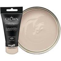 Crown Matt Emulsion Paint Tester Pot - Toasted Almond - 40ml