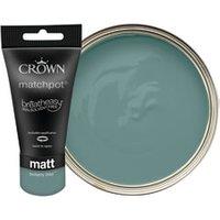 Crown Matt Emulsion Paint Tester Pot - Botany Bay - 40ml