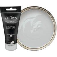 Crown Matt Emulsion Paint Tester Pot - Pacific Oyster - 40ml