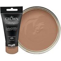 Crown Matt Emulsion Paint Tester Pot - Saddle Stitch - 40ml