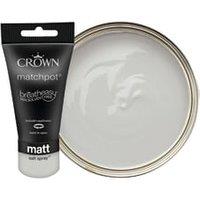 Crown Matt Emulsion Paint Tester Pot - Salt Spray - 40ml