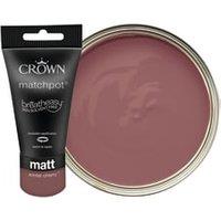 Crown Matt Emulsion Paint Tester Pot - Winter Cherry - 40ml