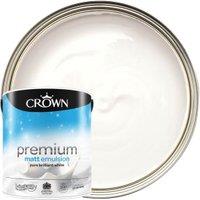 Crown Matt Emulsion Paint - Brilliant White - 2.5L