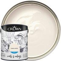 Crown Matt Emulsion Paint - Cream White - 5L