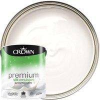 Crown Silk Emulsion Paint - Brilliant White - 2.5L