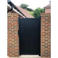 Readymade Black Aluminium Vertical Pedestrian Gate - 900 x 1600mm