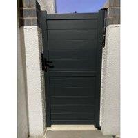 Readymade Black Aluminium Horizontal Pedestrian Gate - 900 x 1600mm