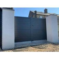 Readymade Anthracite Grey Aluminium Horizontal Double Swing Gate - 3000 x 1600mm