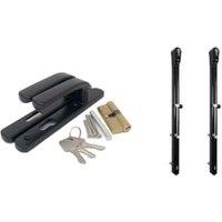 Readymade Manual Gate Lock & Latch Pack - Black