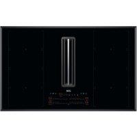 AEG CCE84779FB 83cm FlexiBridge Induction Hob with Extractor - Black