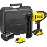 Stanley FatMax V20 SFMCN616D2K-GB 18V 2 x 2.0AH Cordless Nailer with Kitbox