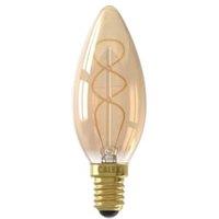 Calex Standard Gold Filament Flex Candle E14 4W Dimmable Light Bulb