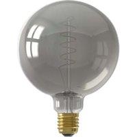 Calex Standard Filament Globe E27 4W Dimmable Light Bulb - Silver