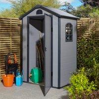 Rowlinson Airevale Light Grey Apex Plastic Shed without Floor - 4 x 3ft