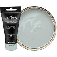 Crown Easyclean Matt Emulsion Kitchen Paint Tester Pot - Marble Top - 40ml