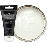 Crown Easyclean Matt Emulsion Kitchen Paint Tester Pot - Milk Bottle - 40ml