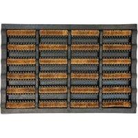 Rubber Coir Scraper Doormat - 40 x 60cm