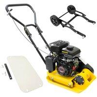 The Handy Petrol Compactor Plate with Paving Pad & Folding Wheel Kit - 35cm