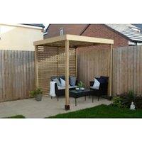 Forest Garden Modular Pergola with 1 Side Panel Pack - 1.97 x 1.97m