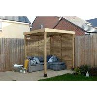 Forest Garden Modular Pergola with 2 Side Panel Pack - 1.97 x 1.97m