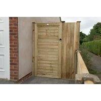 Forest Garden Pressure Treated Square Lap Gate - 910 x 1820mm