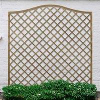 Forest Garden Pressure Treated Decorative Europa Hamburg Garden Screen 1800 x 1800mm - Pack of 5