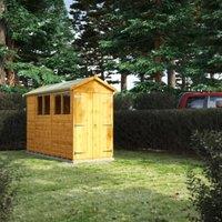 Powersheds Double Door Apex Shiplap Dip Treated Shed - 10 x 4ft