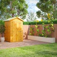 Powersheds Apex Shiplap Dip Treated Windowless Shed - 4 x 4ft