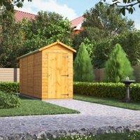 Powersheds Apex Shiplap Dip Treated Windowless Shed - 14 x 4ft