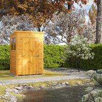 Powersheds Pent Shiplap Dip Treated Shed - 4 x 4ft